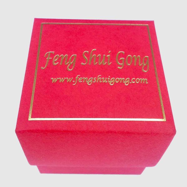 Caja Roja para bola de cristal Feng Shui