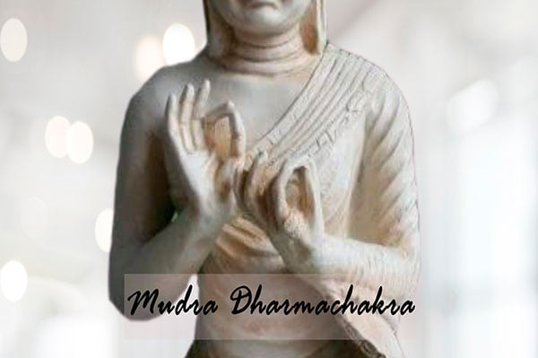 Figura del Buda Mudra Dharmachakra Feng Shui