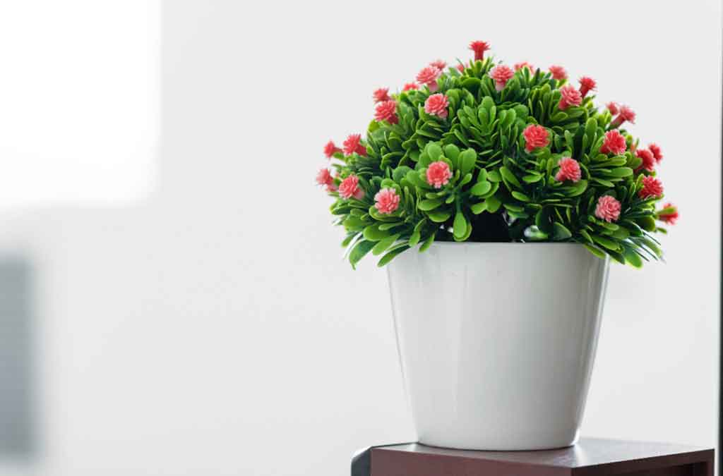 plantas artificiales para decoración de interiores